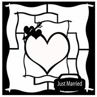 Just married 12 x 12 multi pic frame  Memory Maze